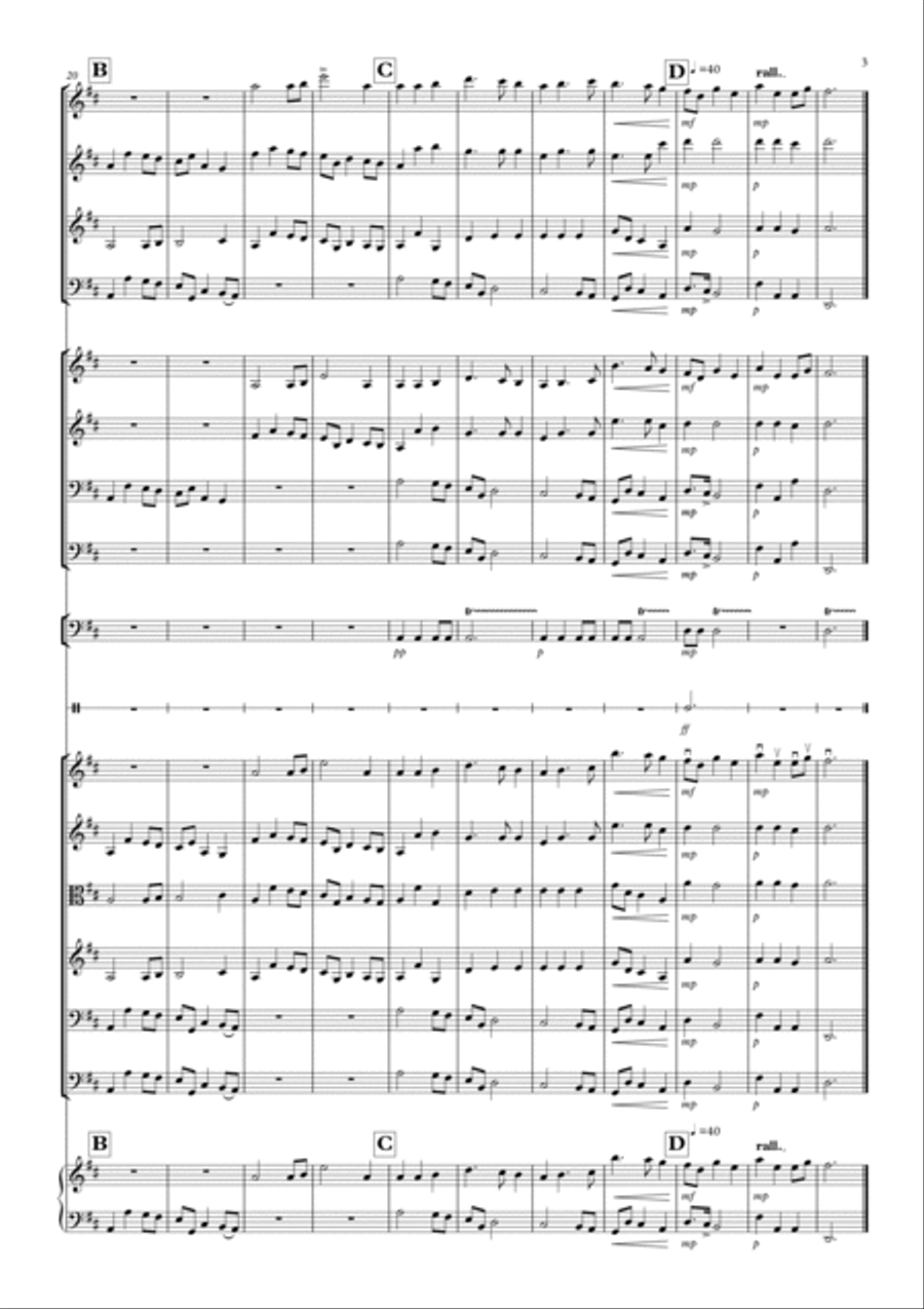 Nimrod (from the Enigma Variations) for School Orchestra Full Orchestra scores gallery preview page 3