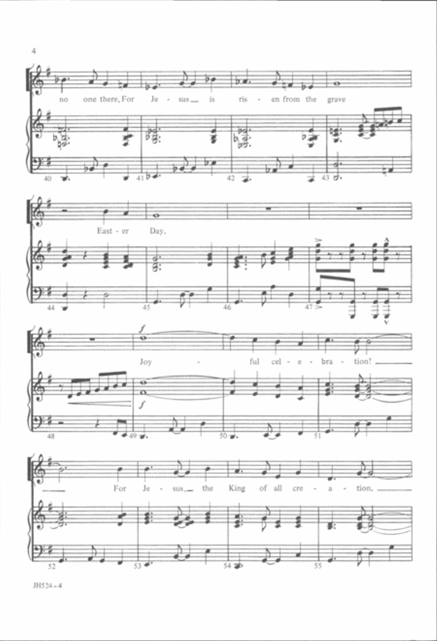Jesus Is Risen! Alleluia! Unison Choir scores gallery preview page 5
