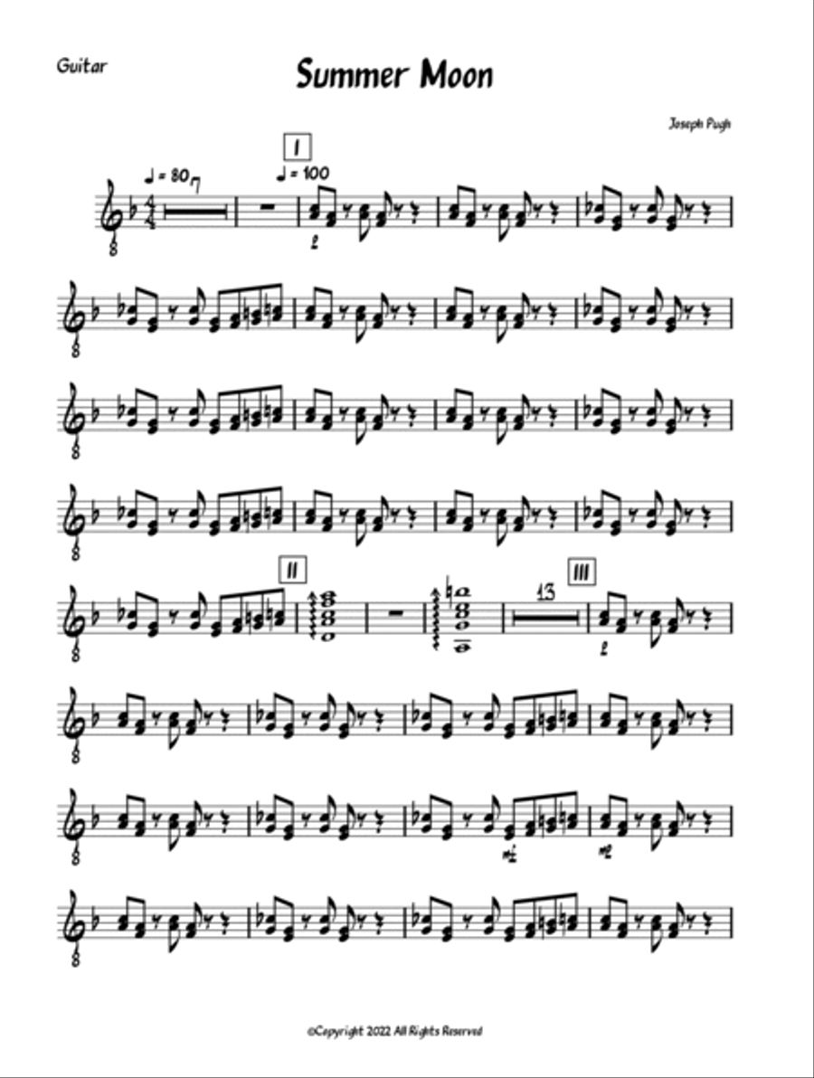 Summer Moon Small Ensemble scores gallery preview page 6