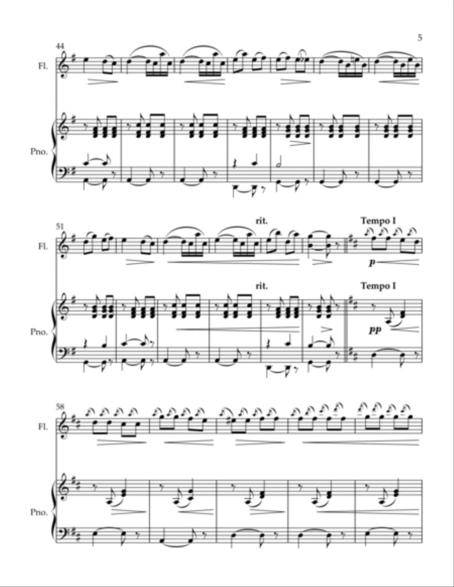 Campane di Natale Campane di Natale Flute Solo scores gallery preview page 5