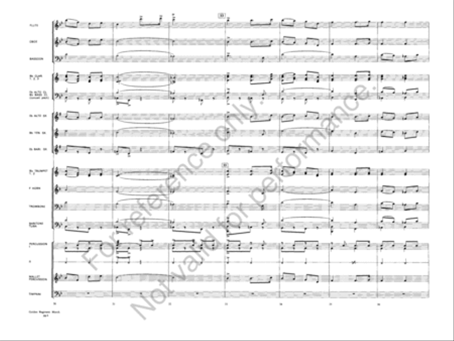 Golden Regiment Golden Regiment Concert Band scores gallery preview page 7