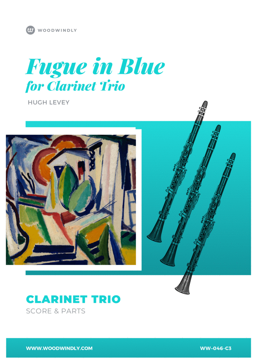 Fugue in Blue for 3 Clarinets Clarinet Trio scores gallery preview page 1
