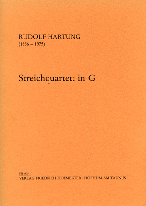 Book cover for Streichquartett Nr. 3 in G