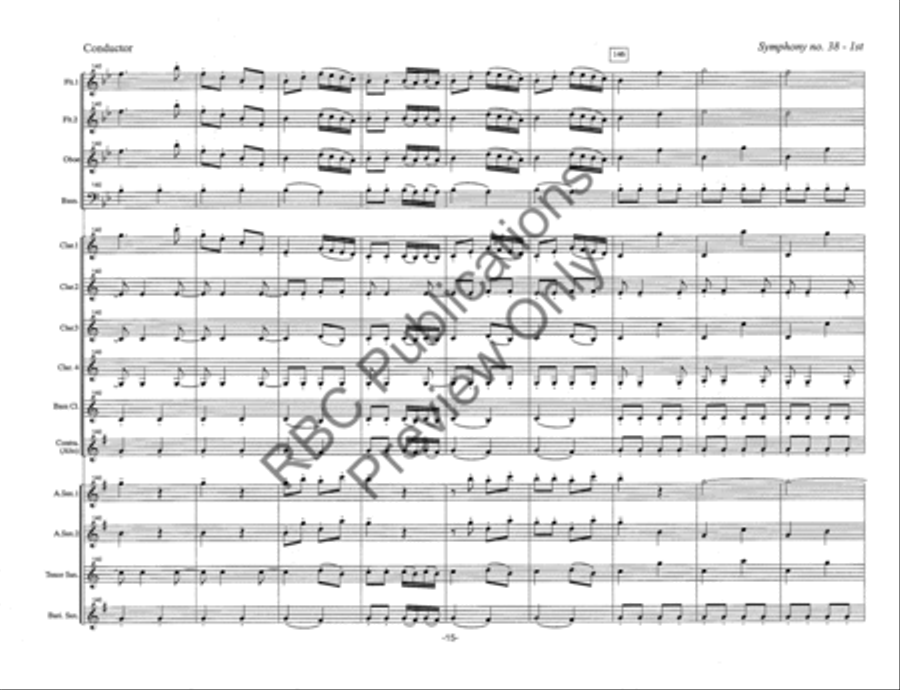 Symphony #38 Mvt 1 (Score) Score scores gallery preview page 18