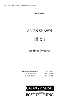 Elixir (Orchestra Set & Score)