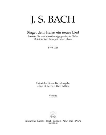 Singet dem Herrn ein neues Lied, BWV 225