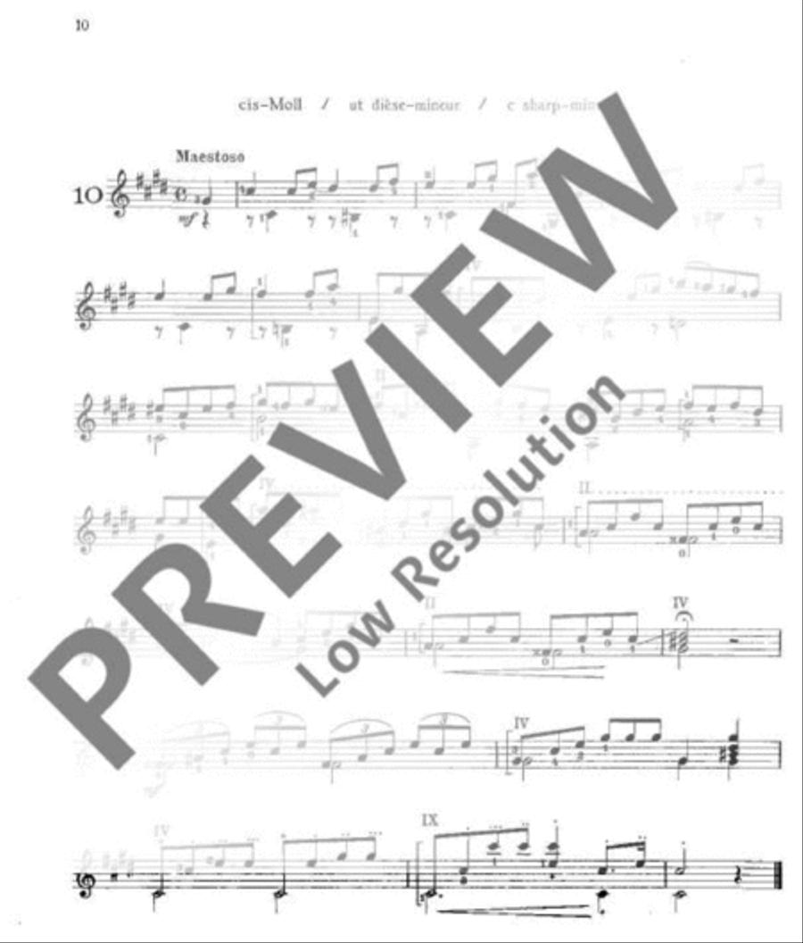 Preludes Classical Guitar scores gallery preview page 11