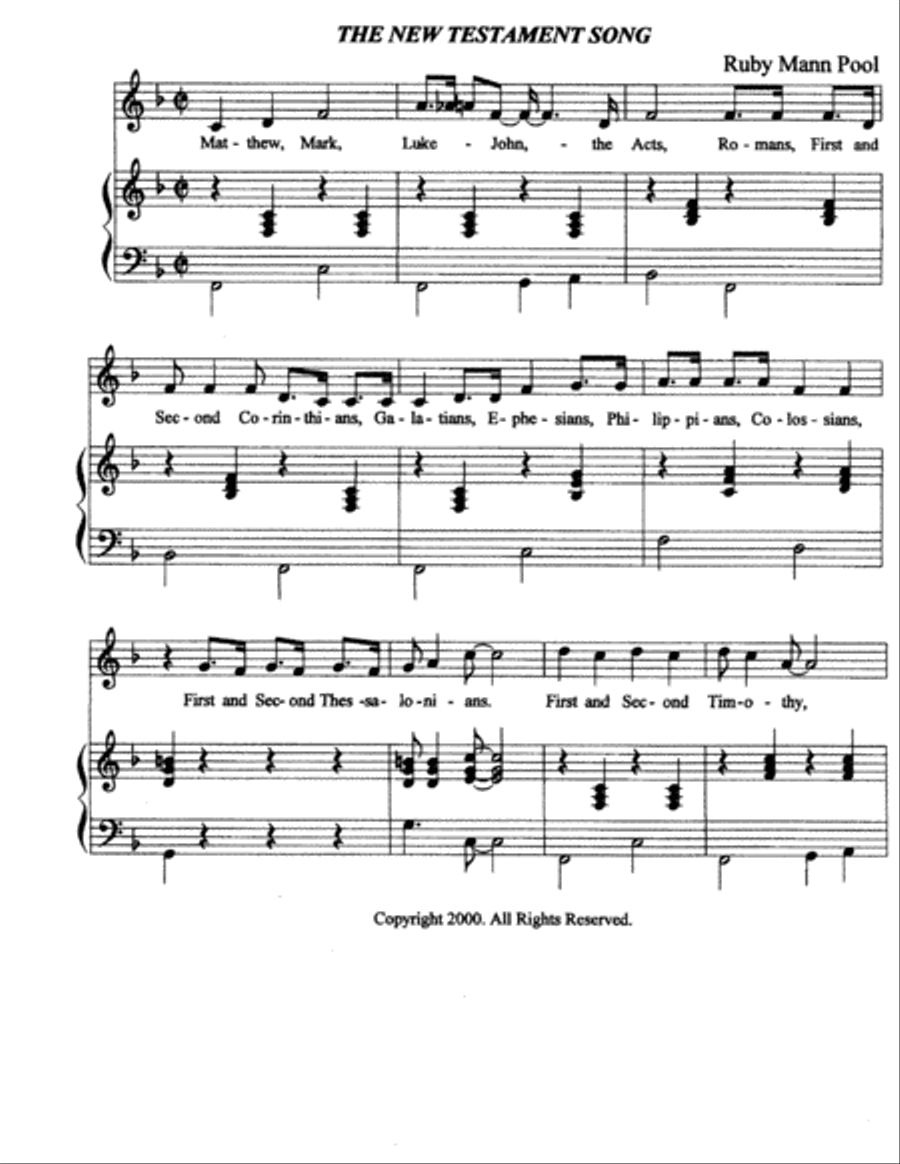 New Testament Song Divisi scores gallery preview page 2