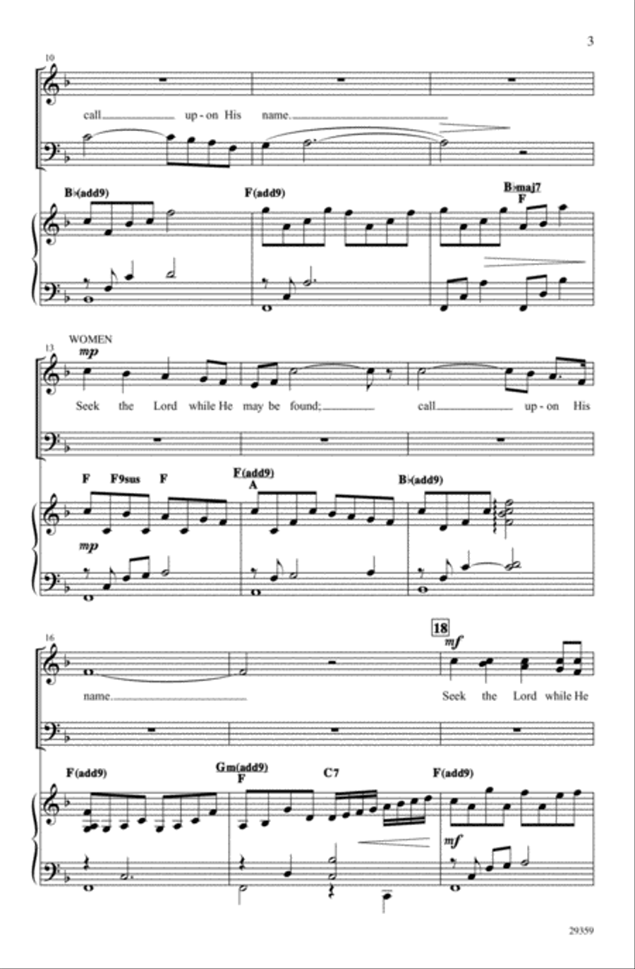 Seek the Lord Seek the Lord 4-Part scores gallery preview page 2