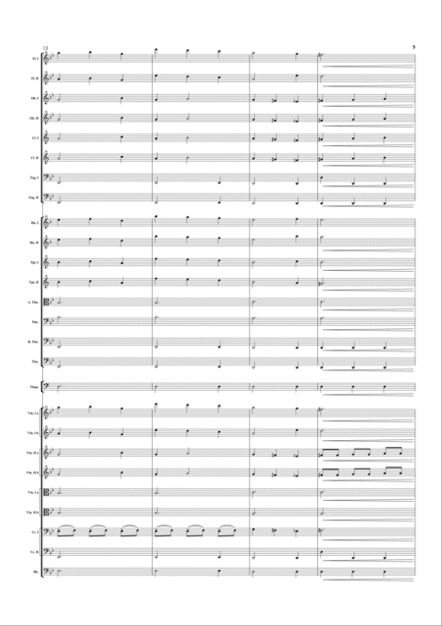 Tragic Overture 2016 Full Orchestra scores gallery preview page 5