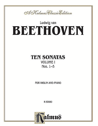 Book cover for Ten Violin Sonatas, Volume 1