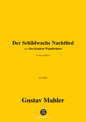 Book cover for G. Mahler-Der Schildwache Nachtlied,in C Major