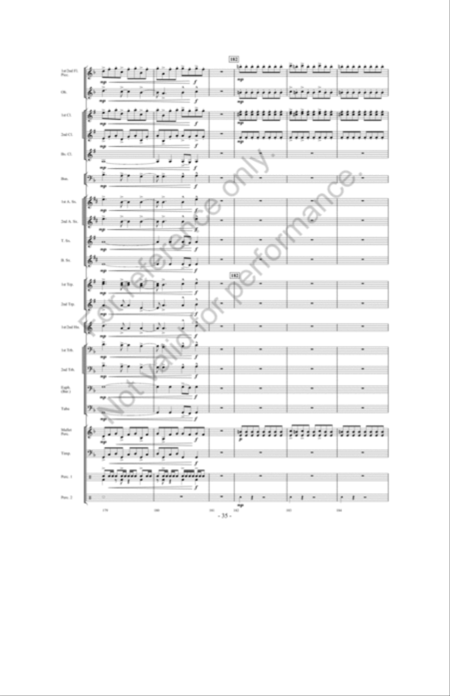 Zeus: King Of The Gods Concert Band scores gallery preview page 34