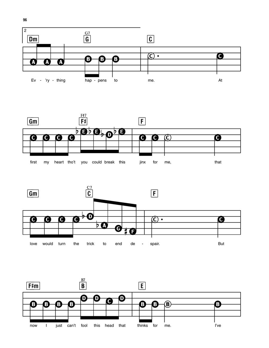 Everything Happens To Me Electronic Keyboard scores gallery preview page 2