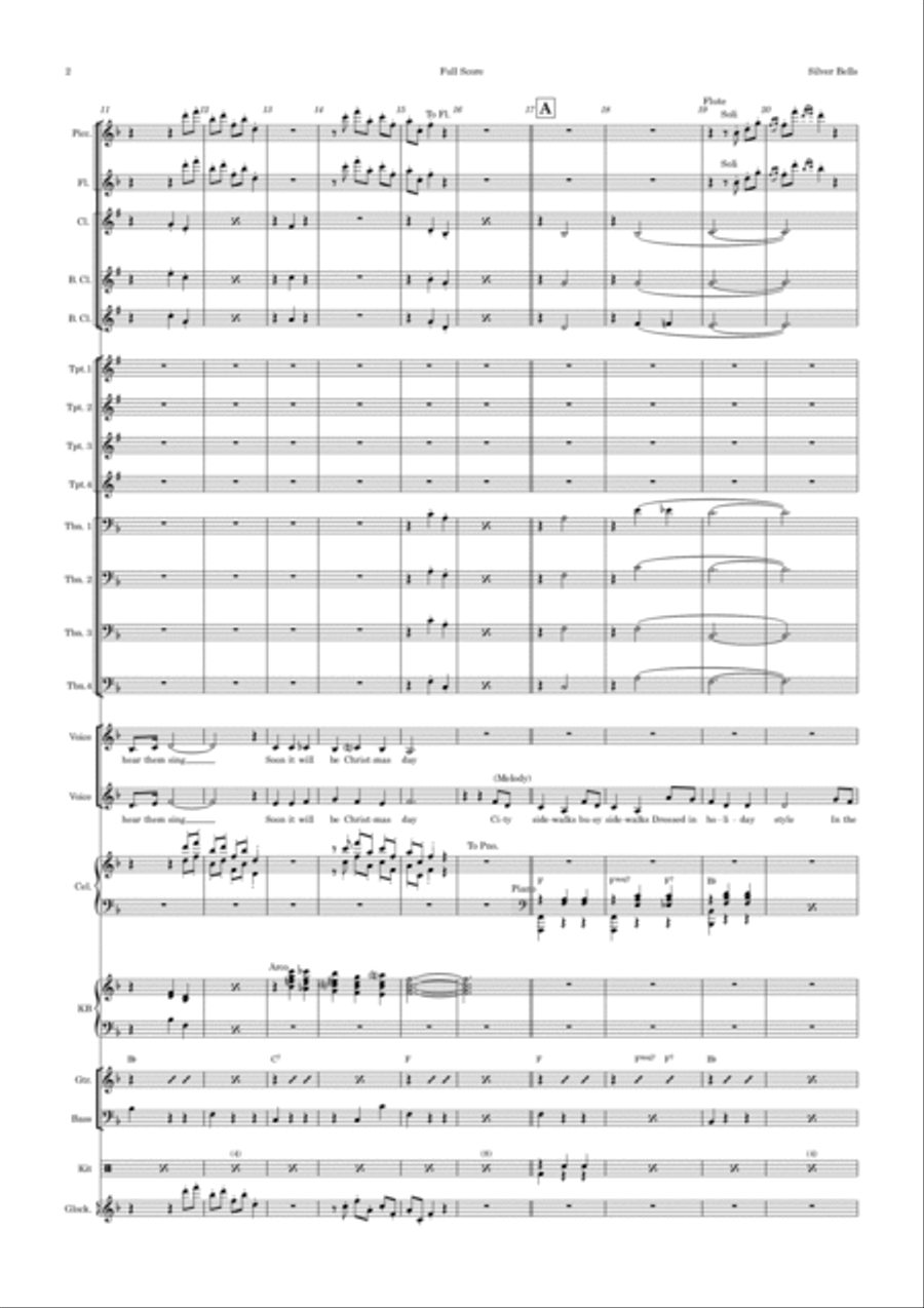 Silver Bells Jazz Ensemble scores gallery preview page 2