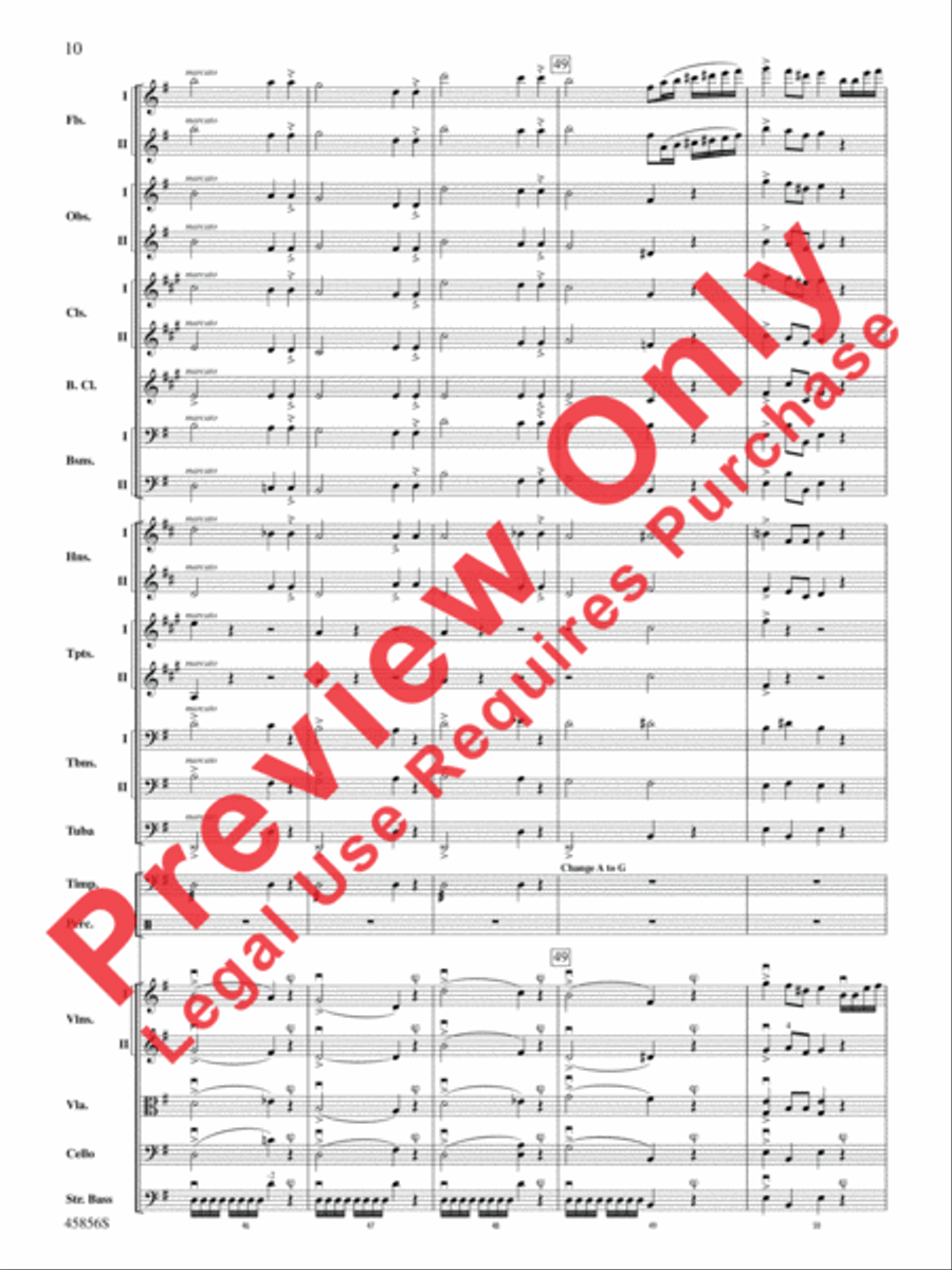 Academic Festival Overture, Op. 80 Full Orchestra scores gallery preview page 10