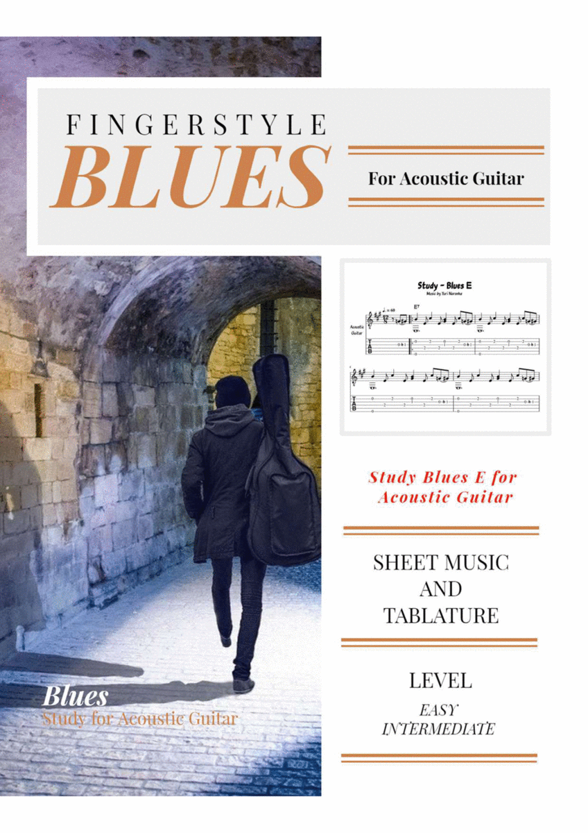 Blues E - Study For Acoustic Guitar image number null