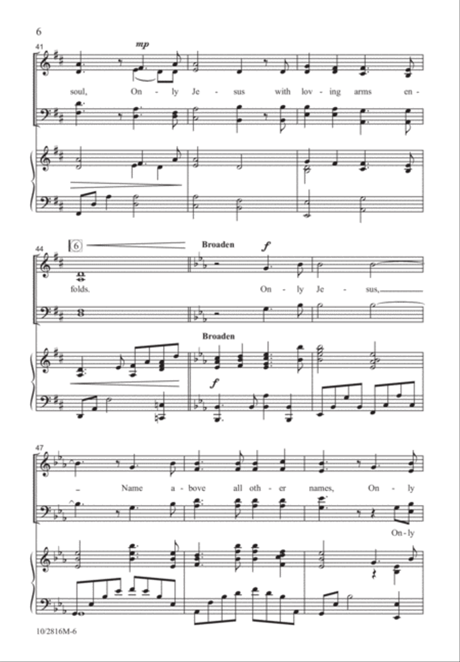 Only Jesus 4-Part scores gallery preview page 7