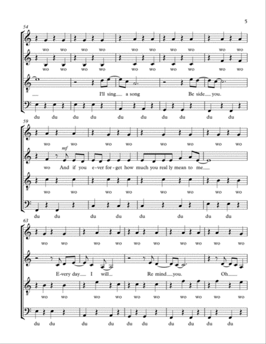 Count On Me 4-Part scores gallery preview page 5