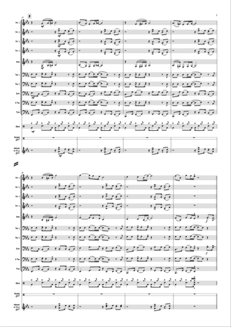 One Love Euphonium scores gallery preview page 5