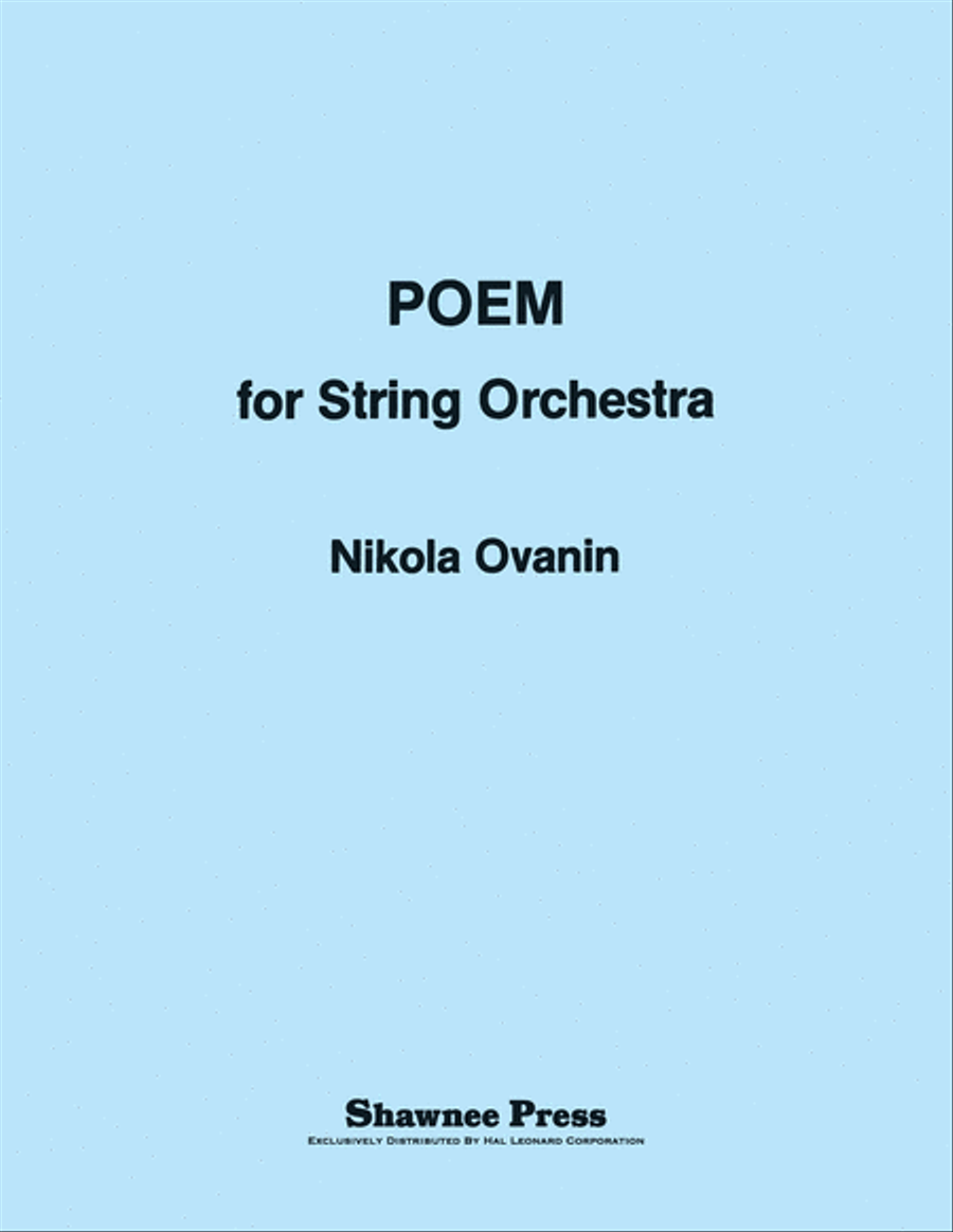 Poem For String Orchestra String Orchestra scores gallery preview page 1