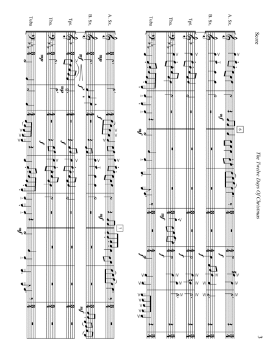 The Twelve Days Of Christmas Small Ensemble scores gallery preview page 3