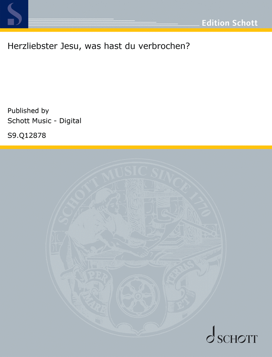 Herzliebster Jesu, was hast du verbrochen? A Cappella scores gallery preview page 1