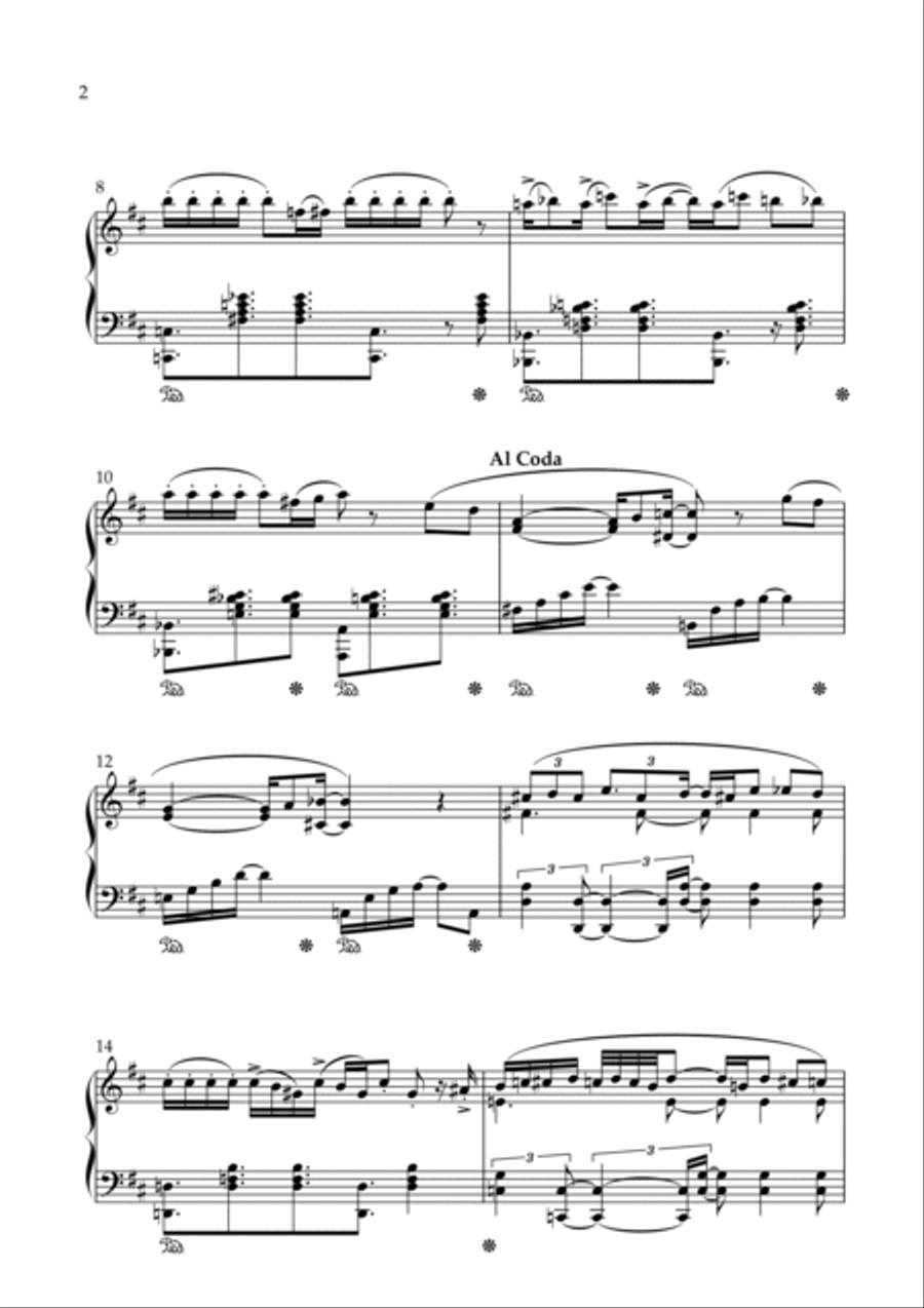 Little Boat (o Barquinho) Piano Solo scores gallery preview page 2