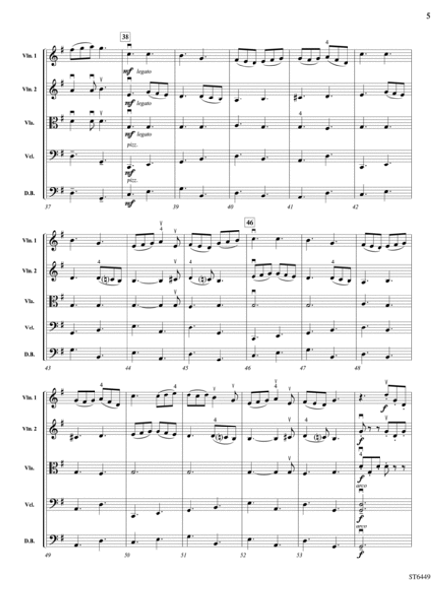 Sheehan's Pub Band: Score String Orchestra scores gallery preview page 5