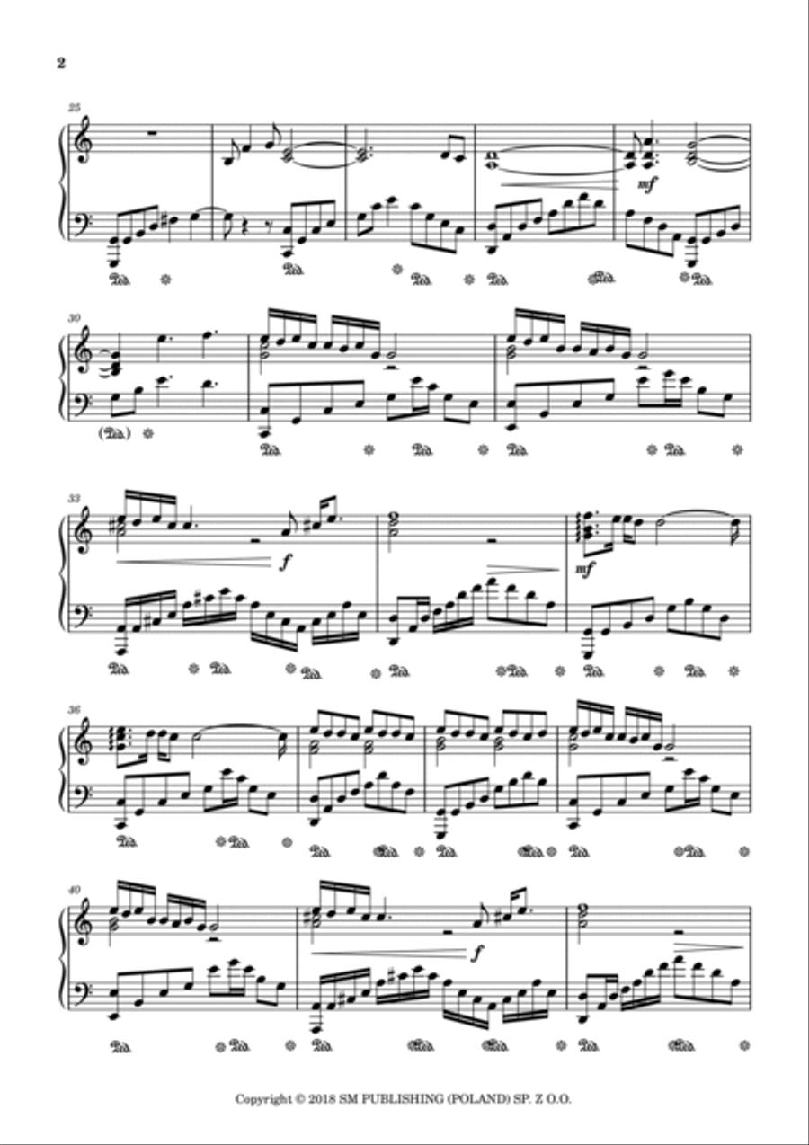Lubie Wracac Tam Gdzie Bylem Piano Solo scores gallery preview page 2