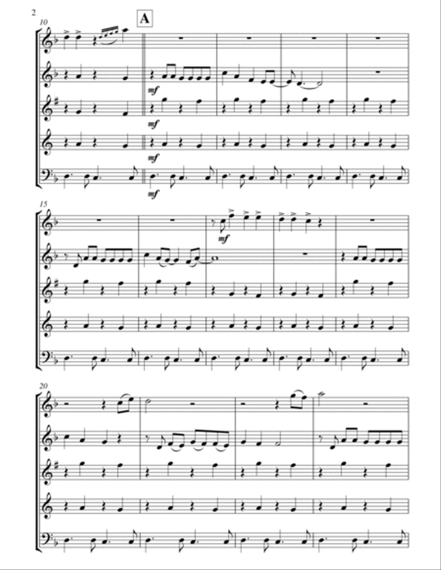 Somebody That I Used To Know Woodwind Quintet scores gallery preview page 3