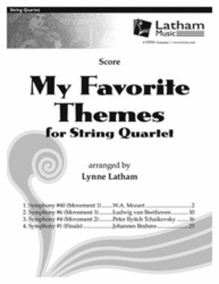 My Favorite Themes for String Quartet - Score image number null