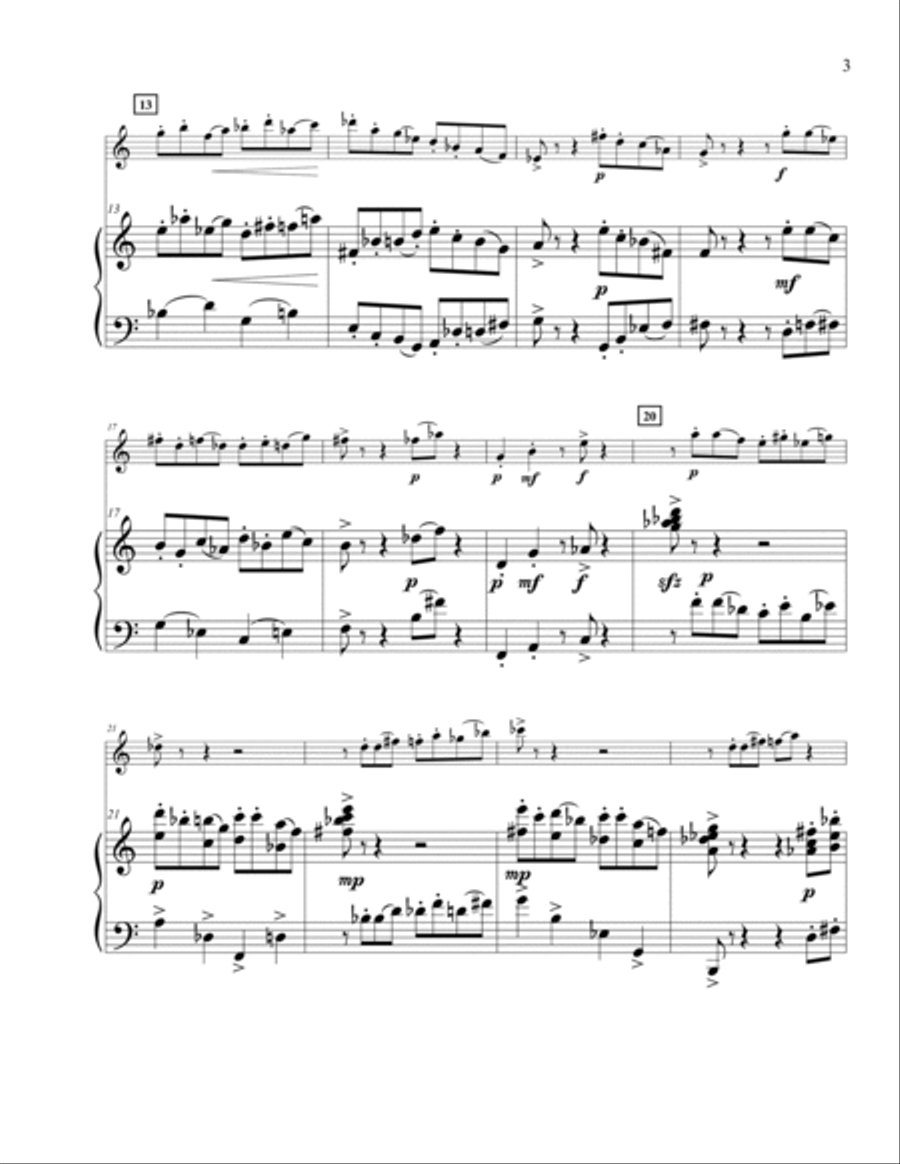 Duo for Flute and Piano Duo for Flute and Piano Woodwind Duet scores gallery preview page 3