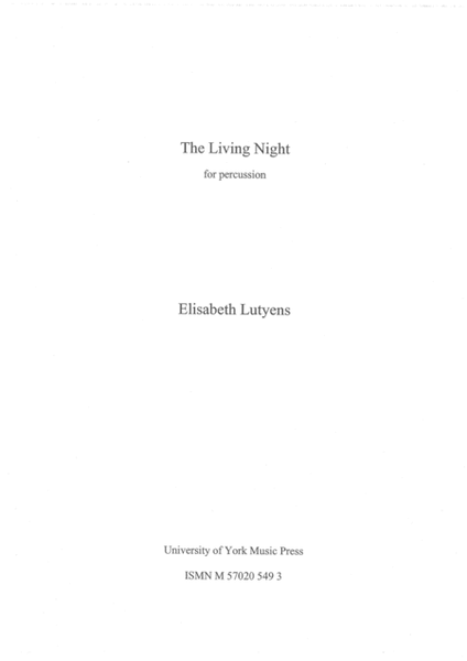 The Living Night Op.156