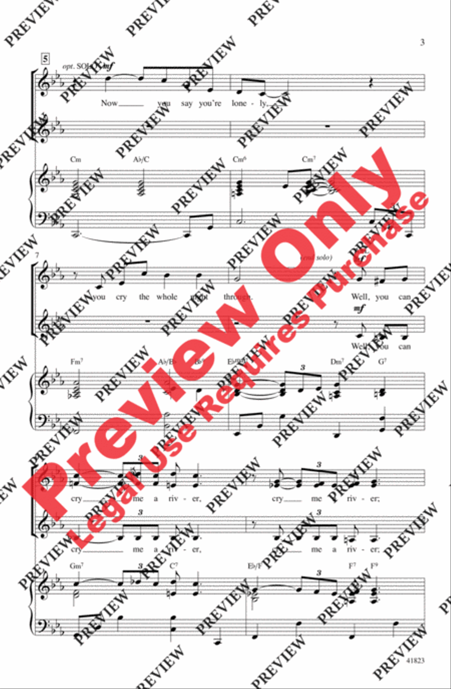 Cry Me a River Women's Choir scores gallery preview page 3