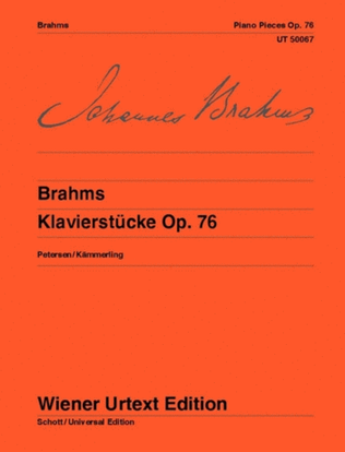 Book cover for Piano Pieces Op. 76