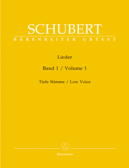 Franz Schubert: Lieder, Volume 1 (Band 1)
