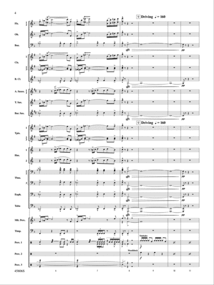 Children of a Different Sun: Score Concert Band scores gallery preview page 4