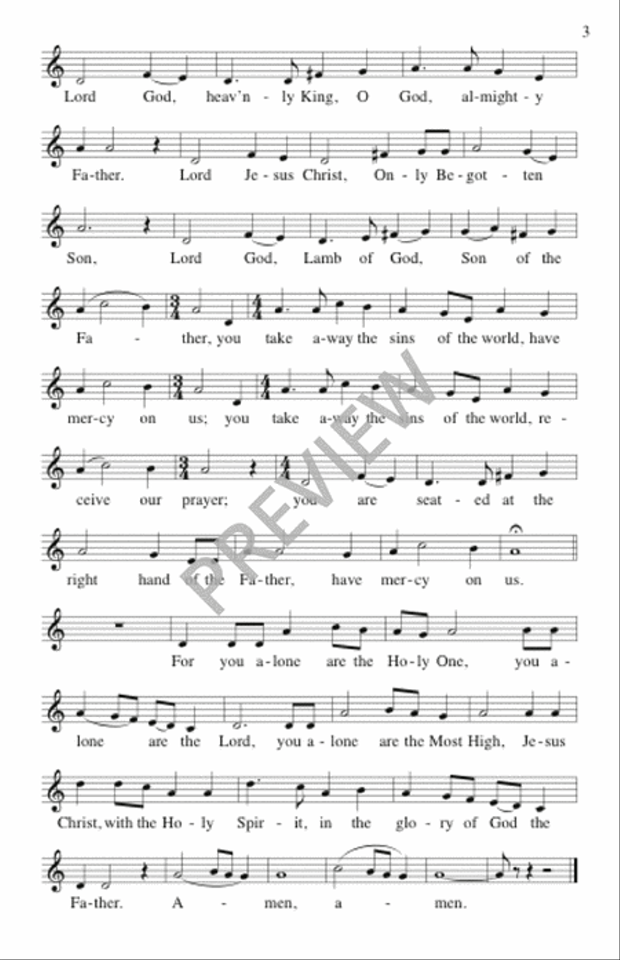 A Community Mass - Assembly Edition A Community Mass - Assembly Edition Unison Choir scores gallery preview page 4