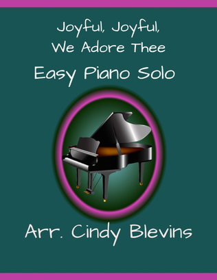Book cover for Joyful, Joyful, We Adore Thee, Easy Piano Solo