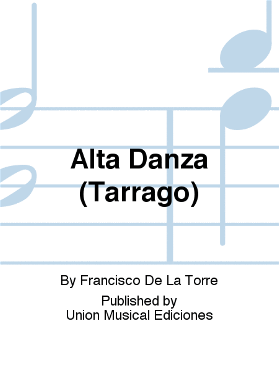Alta Danza (Tarrago) Acoustic Guitar scores gallery preview page 1