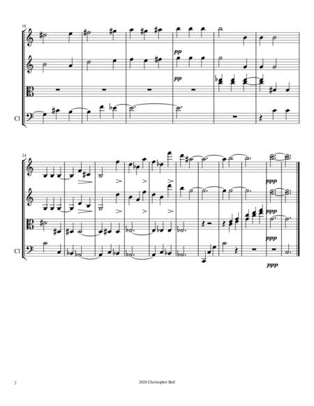 Bela Bartok - Dawn - String Quartet