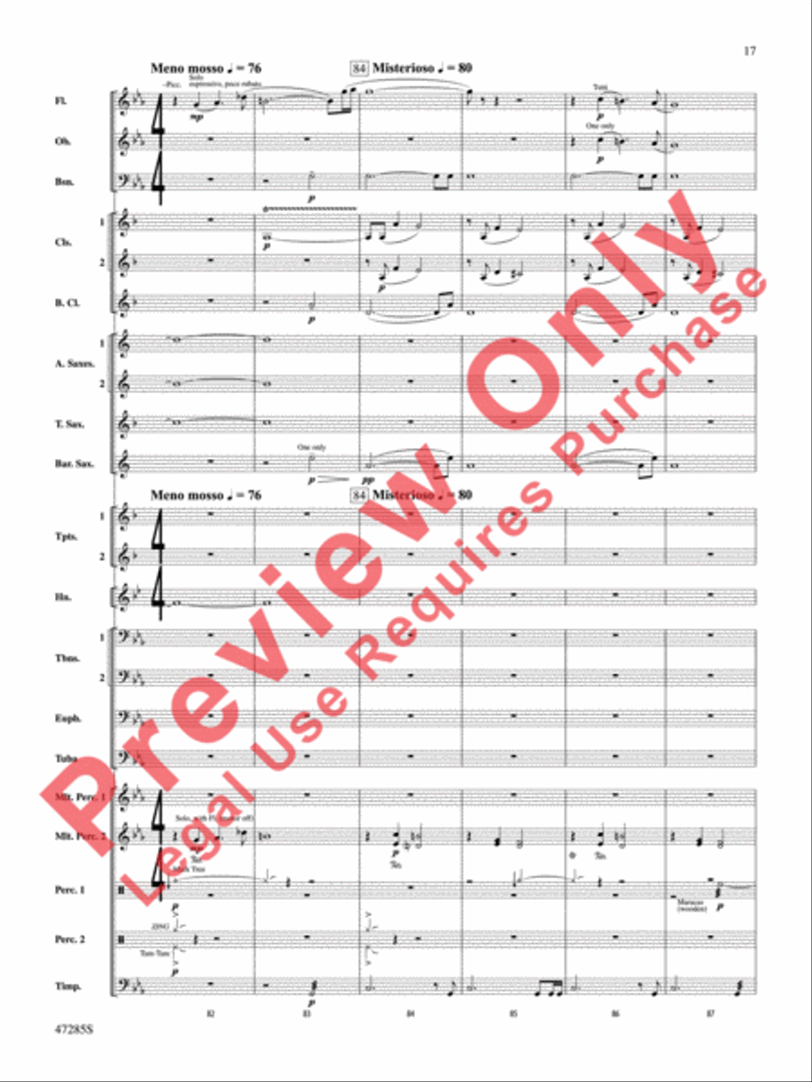 Extraordinary Machines of Clockwork and Steam Concert Band scores gallery preview page 18