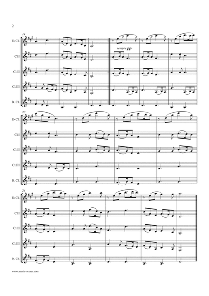 Silent Night - Clarinet quintet - C major image number null
