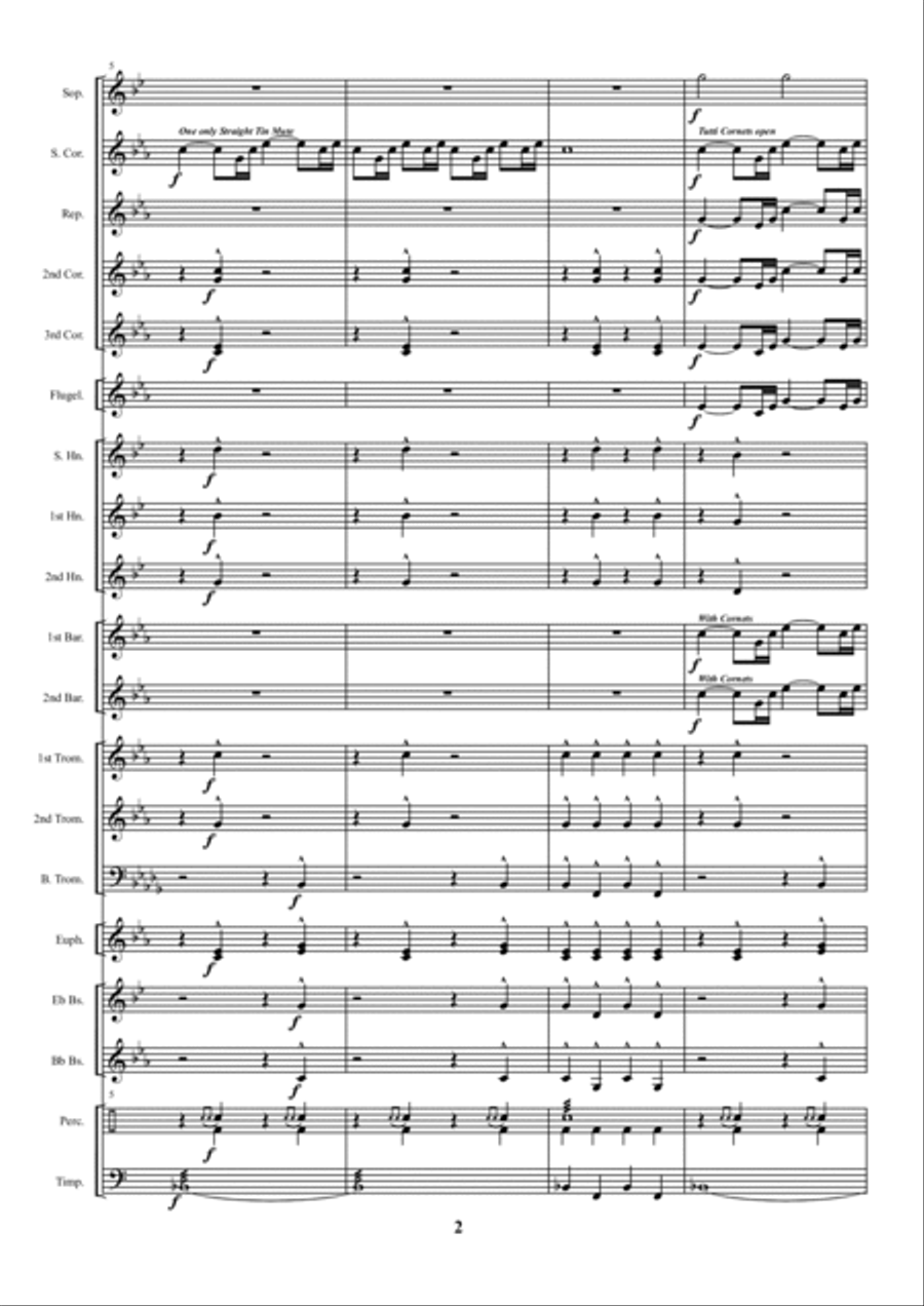 Ukrainian Cossack march Ukrainian Cossack march Brass Ensemble scores gallery preview page 2
