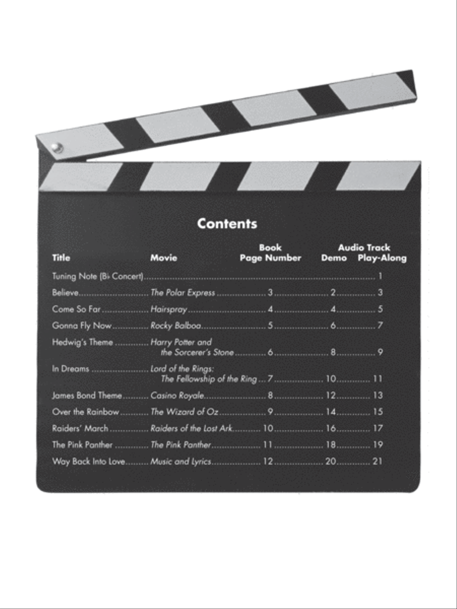 Easy Popular Movie Instrumental Solos Horn Solo scores gallery preview page 2