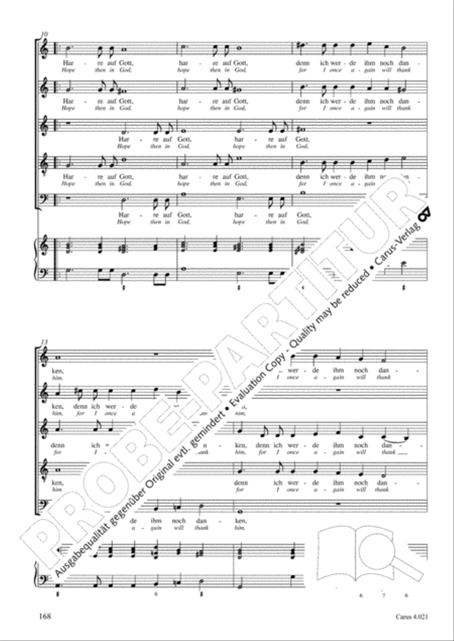 Schein: Israelsbrunnlein. Fontana d'Israel. Complete edition Choir scores gallery preview page 175