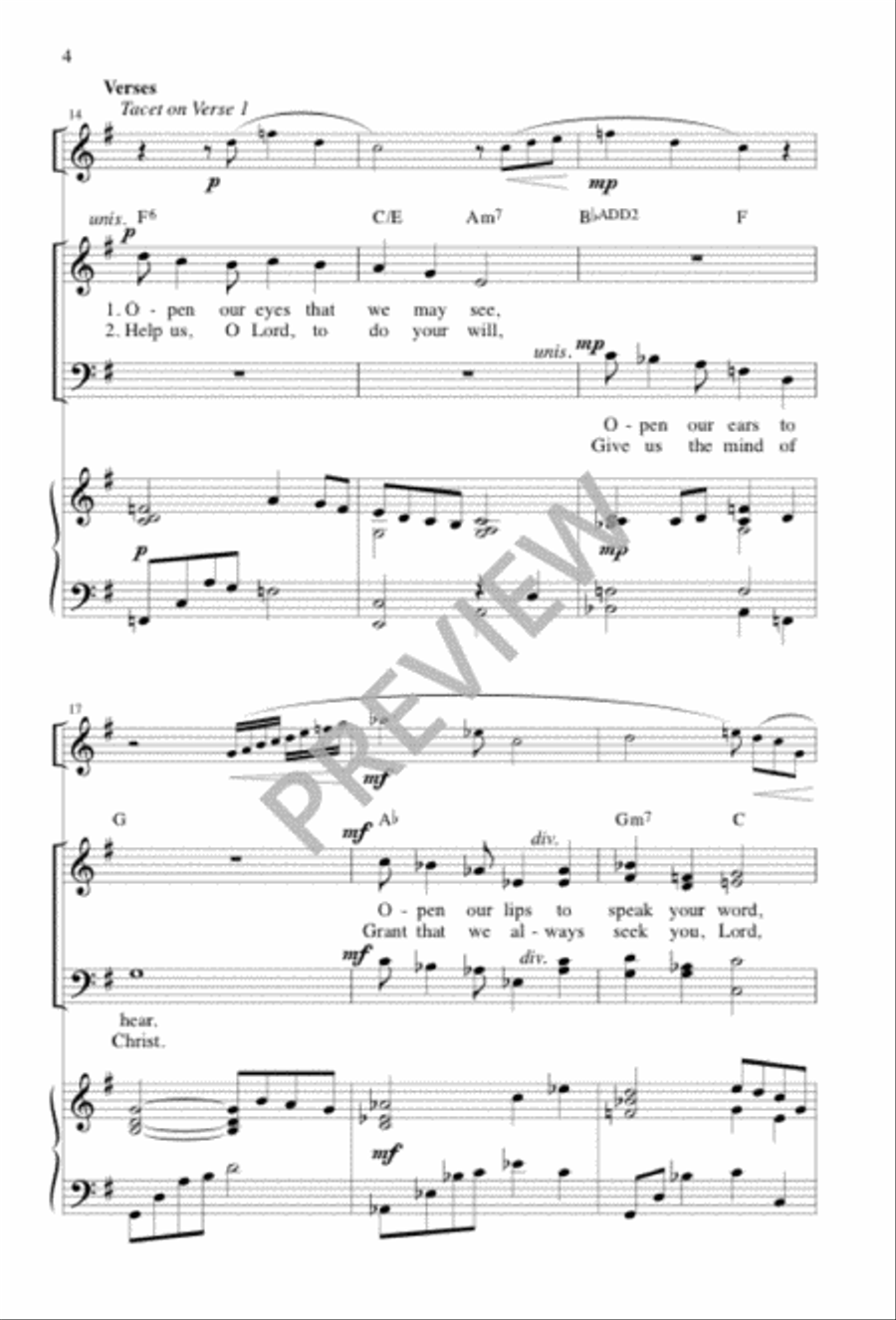 Benediction 4-Part scores gallery preview page 4