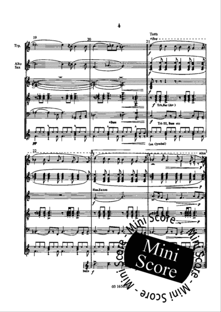 Midnight Cowboy Fanfare Band scores gallery preview page 12