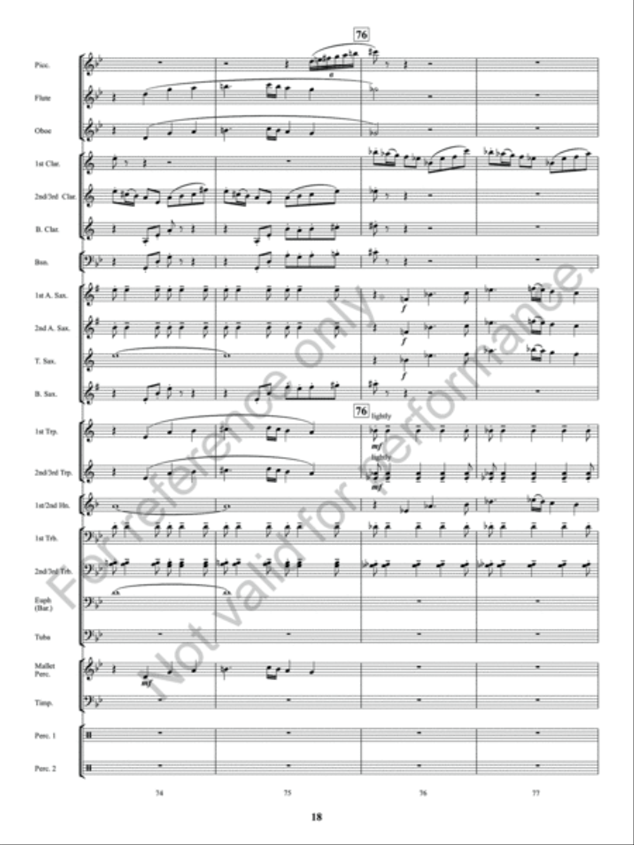 Sun Valley Flourish Concert Band scores gallery preview page 19